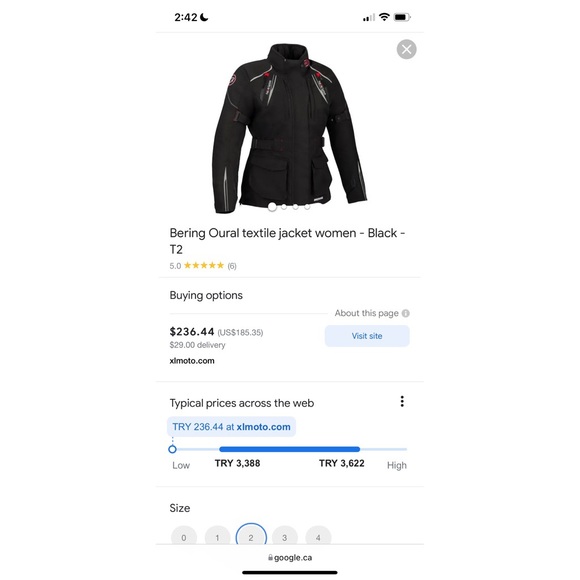 BERING MOTOCYCLING JACKET - T2 - Picture 6 of 7